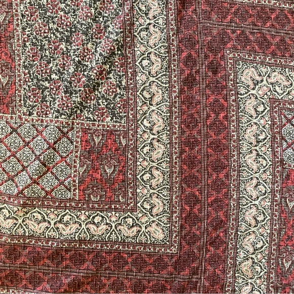 Multiples Crewneck Patchwork Pattern 3/4 Sleeve Top Size 2X - Picture 5 of 9